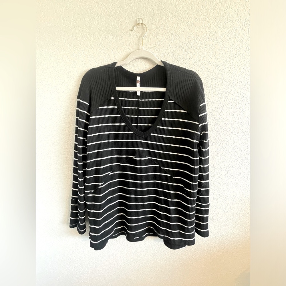 Poof! striped thermal tunic
